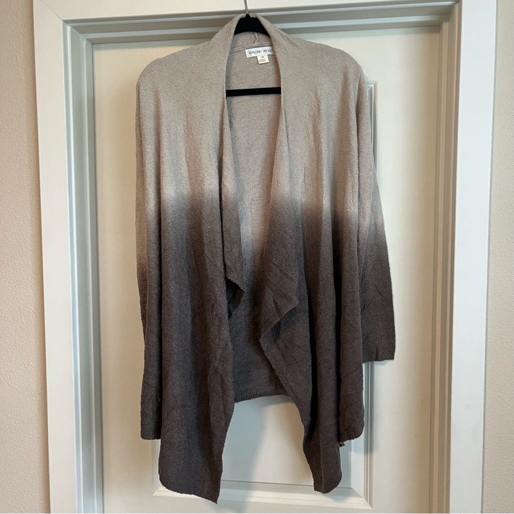 Barefoot Dreams CozyChic Lite Calypso Wrap Ombre S/M Open Front Cardigan